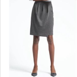 Banana Republic gray faux wrap skirt, size 4